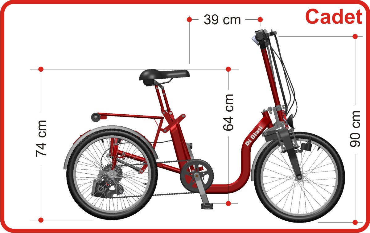 folding tricycle r32 r34 di blasi